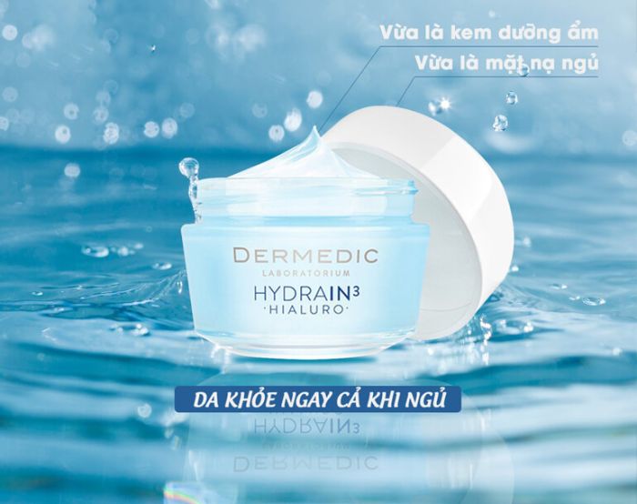Hydrain3 Hialuro Cream Gel Ultra Hydrating Kem Duong Am Ban Dem Dermedic