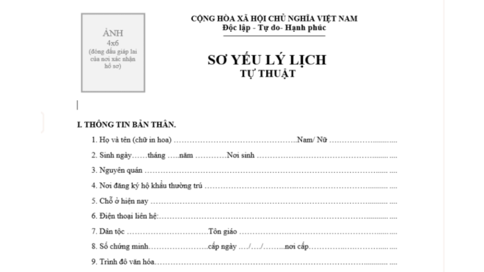 Thành phần bản thân hiện nay trong sơ yếu lý lịch là gì? Cách Viết Chuẩn Nhất 4 Thành phần bản thân hiện nay trong sơ yếu lý lịch là gì? Cách Viết Chuẩn Nhất